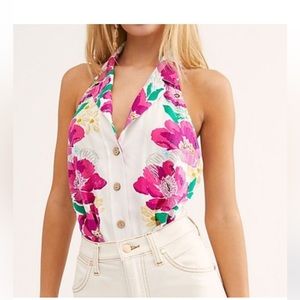 Free People halter bodysuit